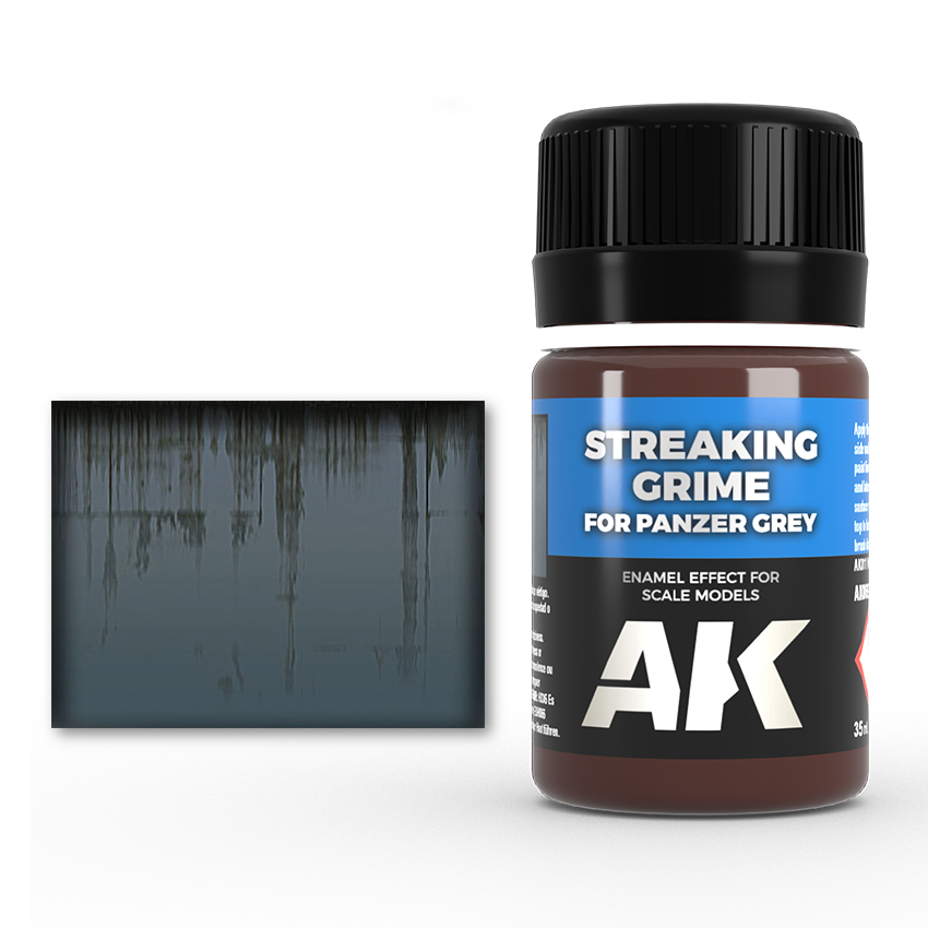 AK Interactive - Streaking - Grime for Panzer Grey - 35ml