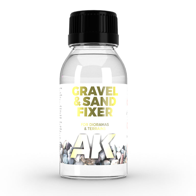 AK Interactive - Gravel &amp; Sand Fixer - 100ml