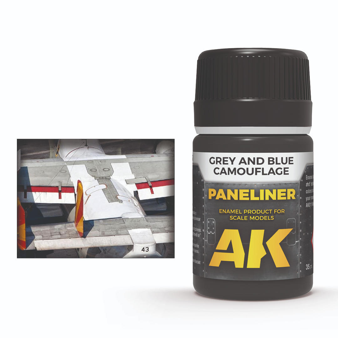AK Interactive - Paneliner - Grey &amp; Blue Camouflage - 35ml
