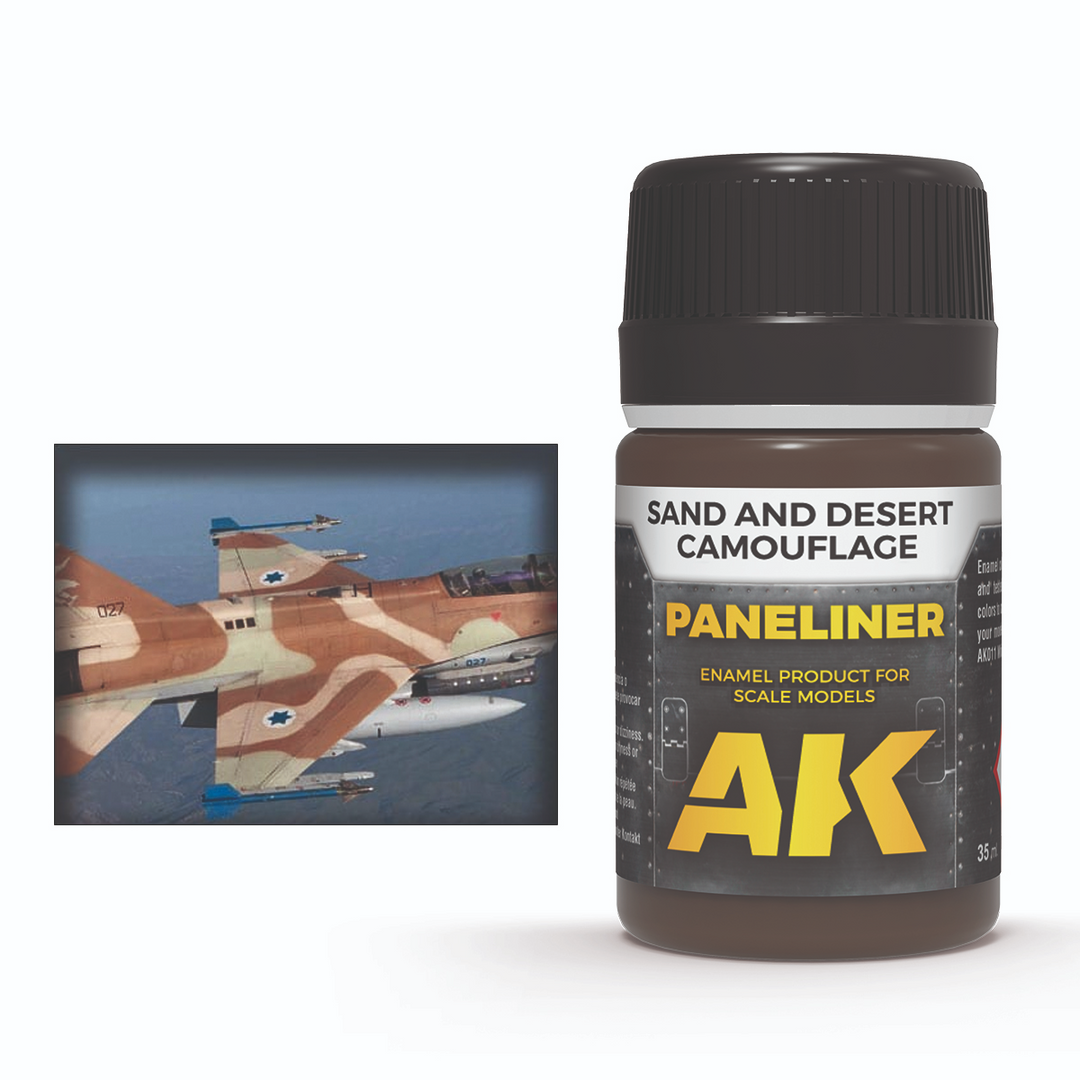 AK Interactive - Paneliner - Sand &amp; Desert Camouflage - 35ml