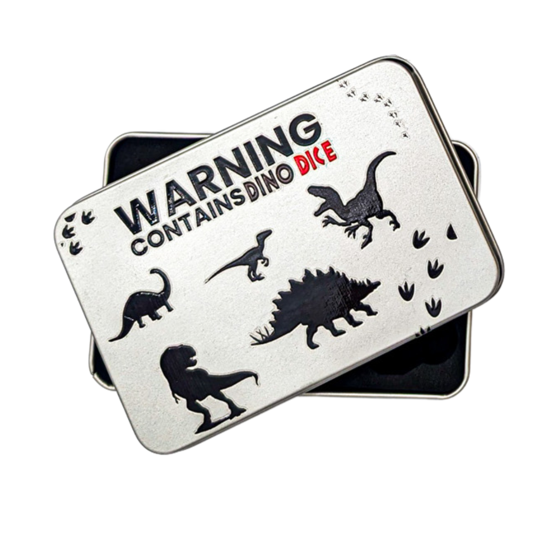 Dice Tin - Mystery Dinosaurs