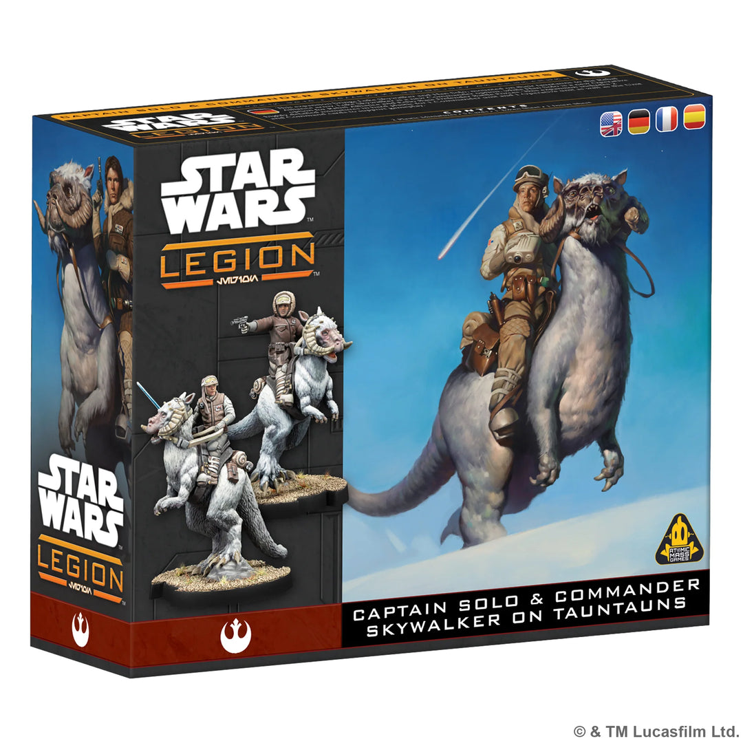 Star Wars: Legion - Han Solo &amp; Luke Skywalker on Tauntaun