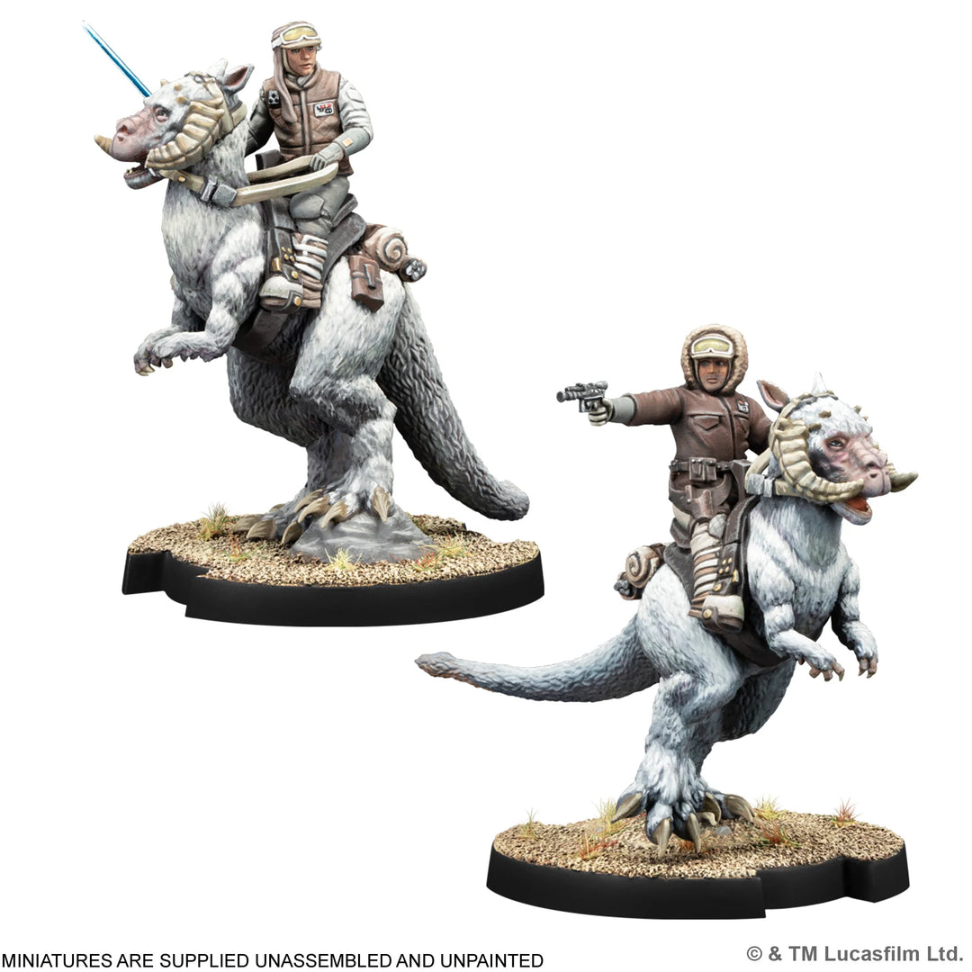 Star Wars: Legion - Han Solo &amp; Luke Skywalker on Tauntaun