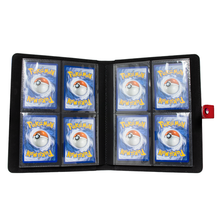 Ultra Pro - Red Snap Premium 4-Pocket Binder - Pokémon