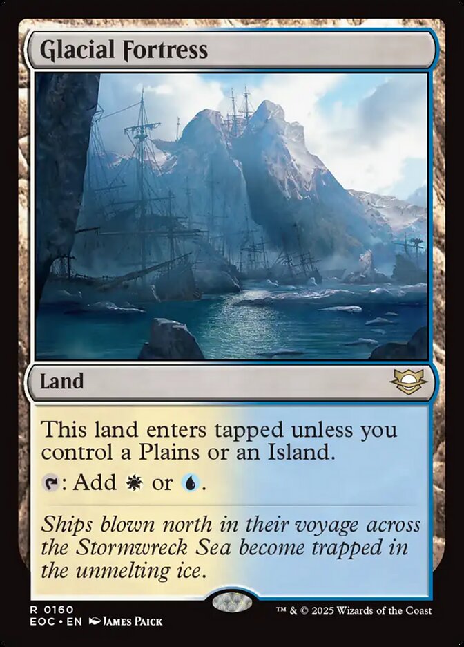 Glacial Fortress, Edge Of Eternities Commander Card Art