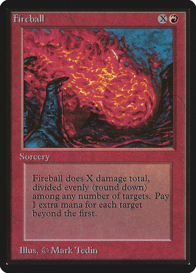 Fireball, Limited Edition Beta Card Art