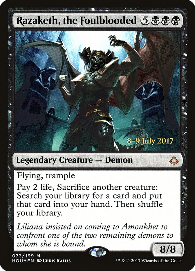 Razaketh, the Foulblooded, Hour Of Devastation Promos Card Art