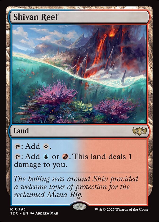 Shivan Reef, Tarkir: Dragonstorm Commander Card Art
