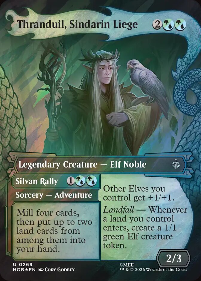 Thranduil, Sindarin Liege // Silvan Rally, The Hobbit Card Art