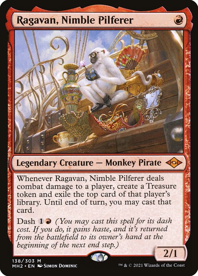 Ragavan, Nimble Pilferer, Modern horizons 2 Card Art