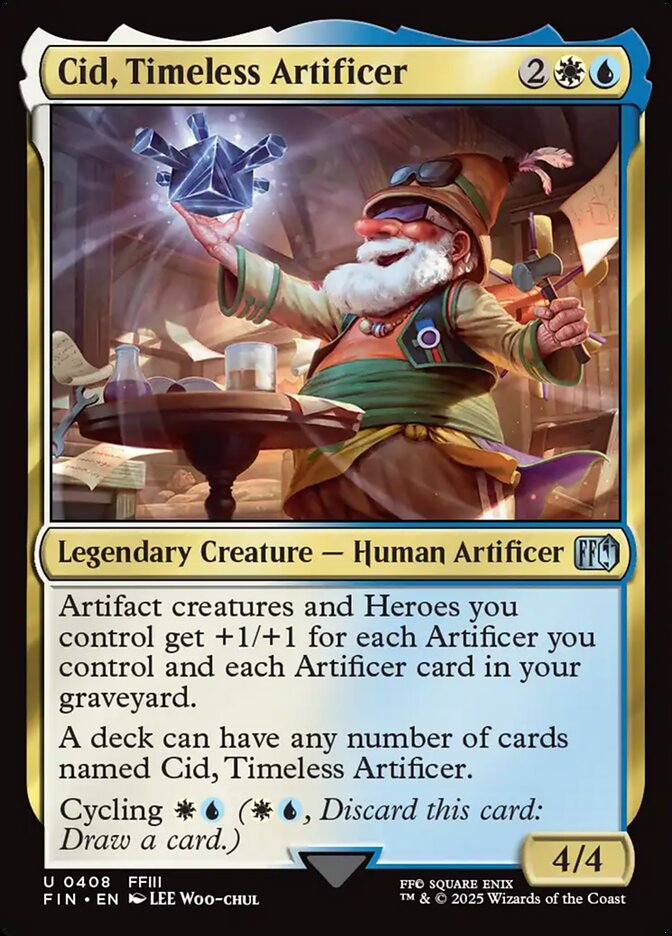 Cid, Timeless Artificer, Final fantasy Card Art