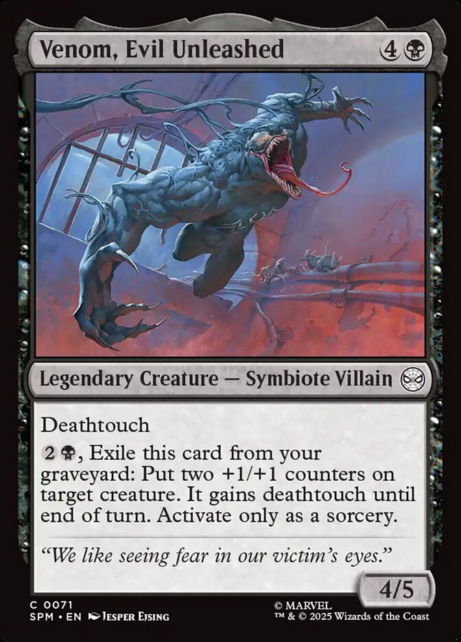 Venom, Evil Unleashed, Marvel&
