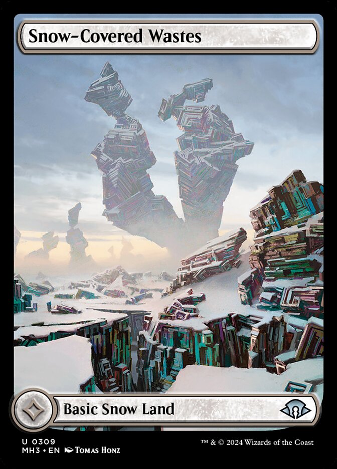 Snow-Covered Wastes, Modern horizons 3 Card Art