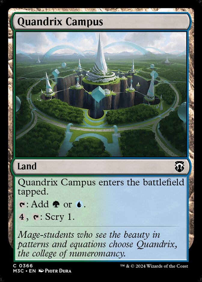 Quandrix Campus, Modern Horizons 3 Commander Card Art