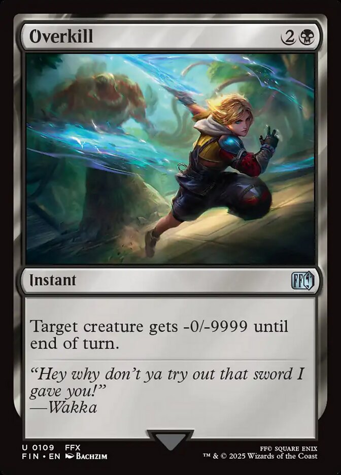 Overkill, Final fantasy Card Art