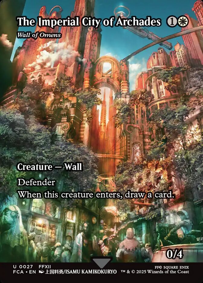 Wall of Omens, Final fantasy: through the ages Card Art