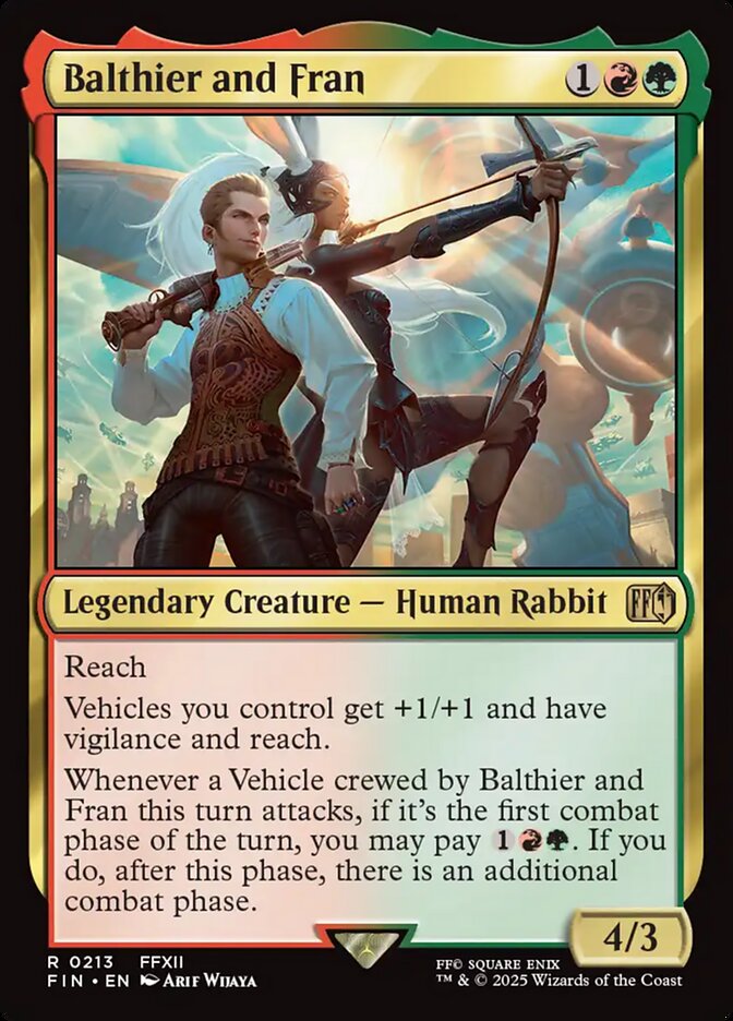 Balthier and Fran, Final fantasy Card Art