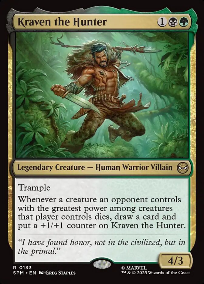 Kraven the Hunter, Marvel&