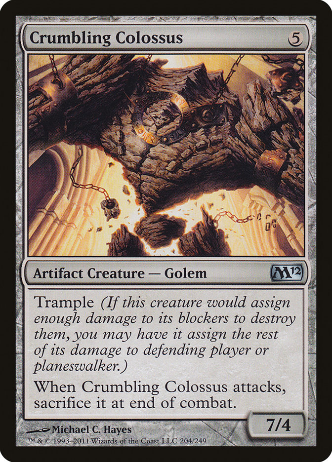 Crumbling Colossus, Magic 2012 Card Art