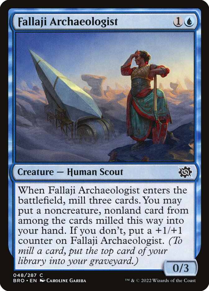 Fallaji Archaeologist, The Brothers' War Card Art