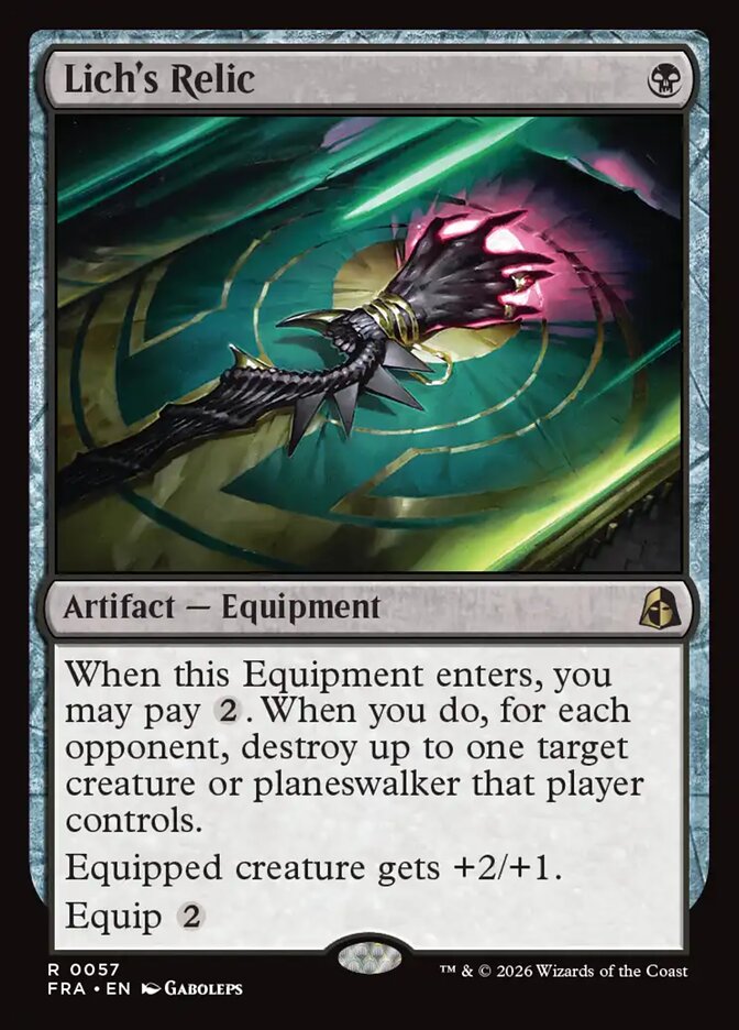 Lich's Relic, Reality Fracture Card Art