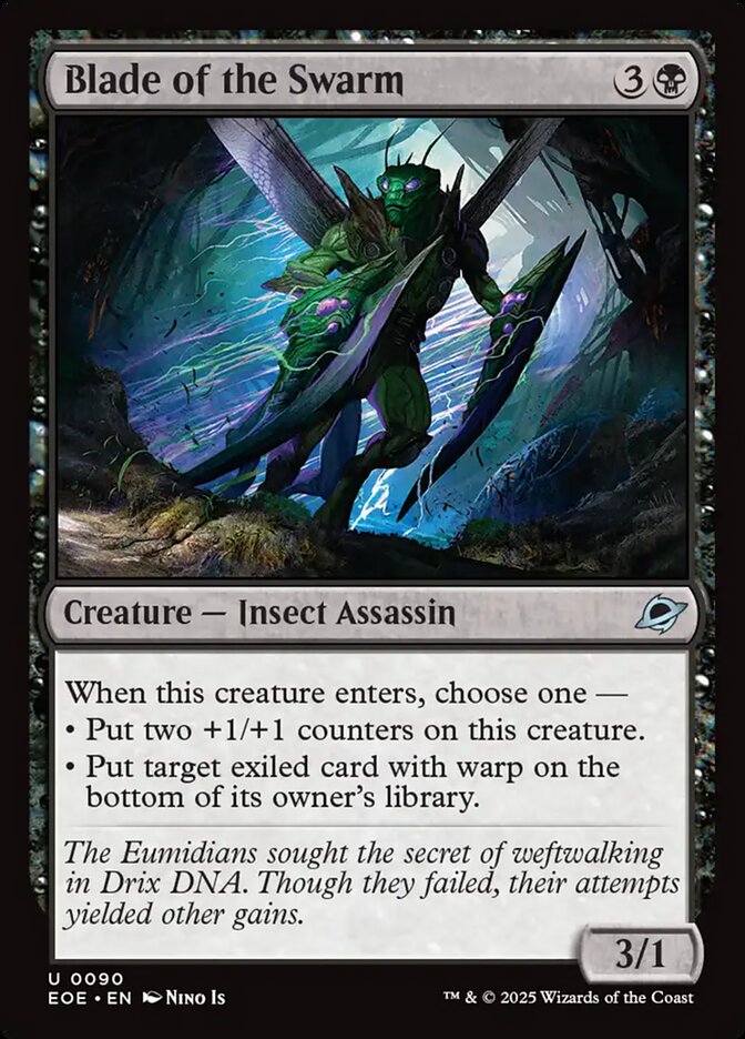 Blade of the Swarm, Edge Of Eternities Card Art
