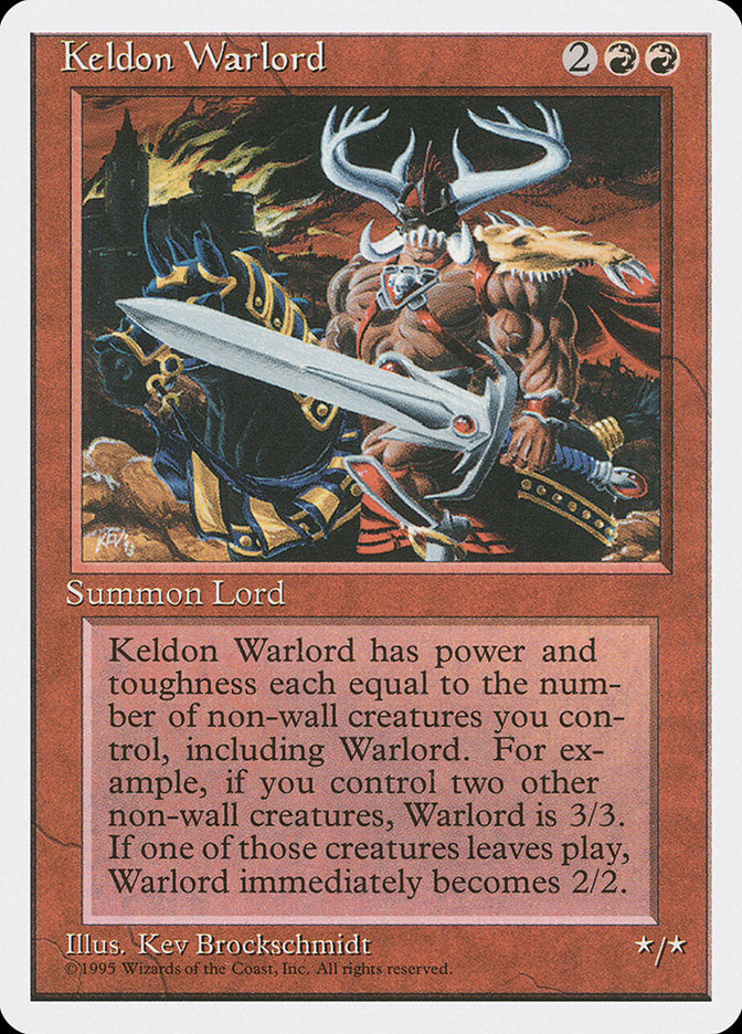 Keldon Warlord, Fourth edition Card Art
