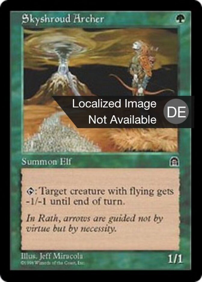 Skyshroud Archer, Stronghold Card Art