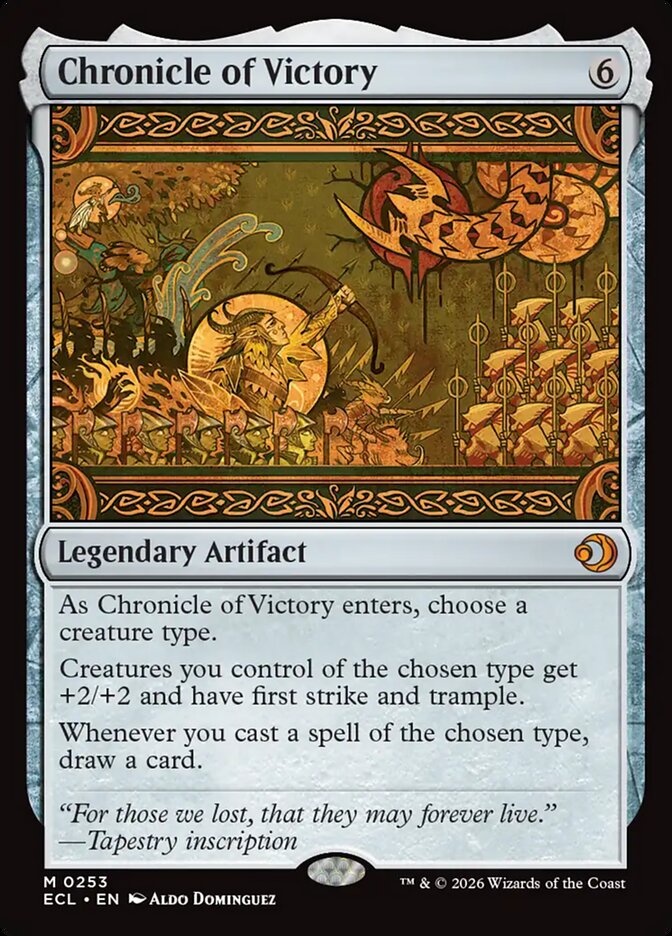 Chronicle of Victory, Lorwyn Eclipsed Card Art