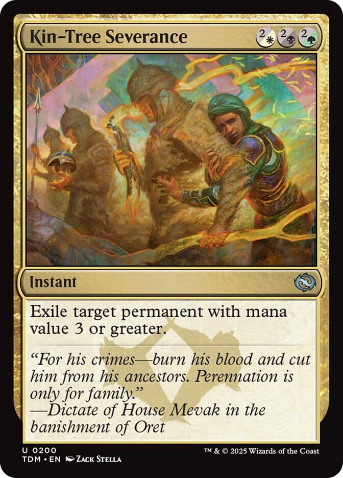 Kin-Tree Severance, Tarkir: dragonstorm Card Art