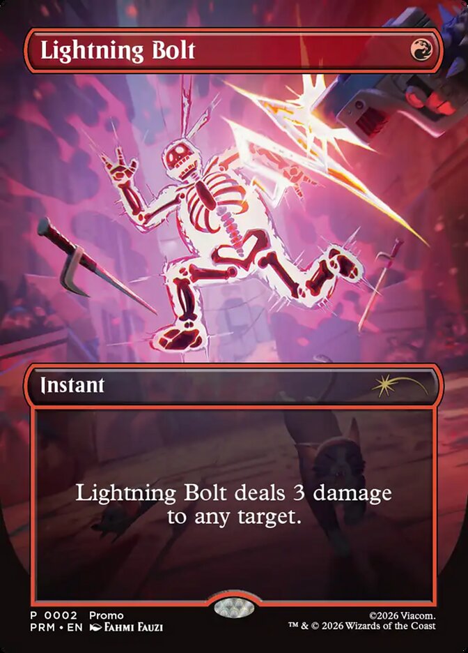 Lightning Bolt, Wizards Play Network 2026 Card Art