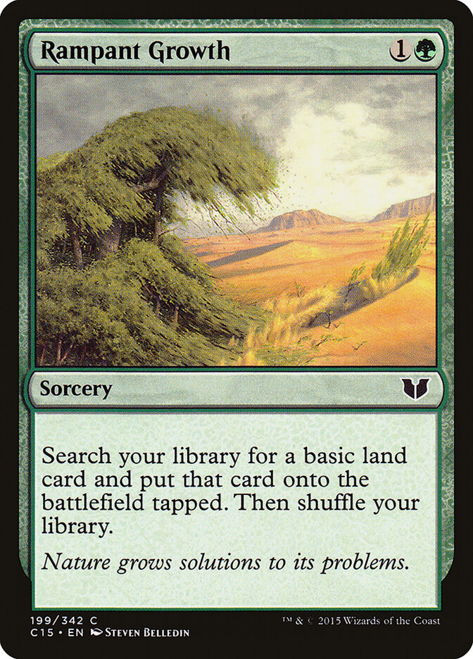 Rampant Growth, Commander 2015 Card Art