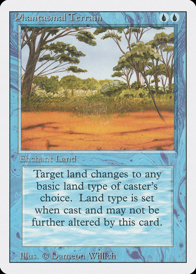 Phantasmal Terrain, Revised edition Card Art