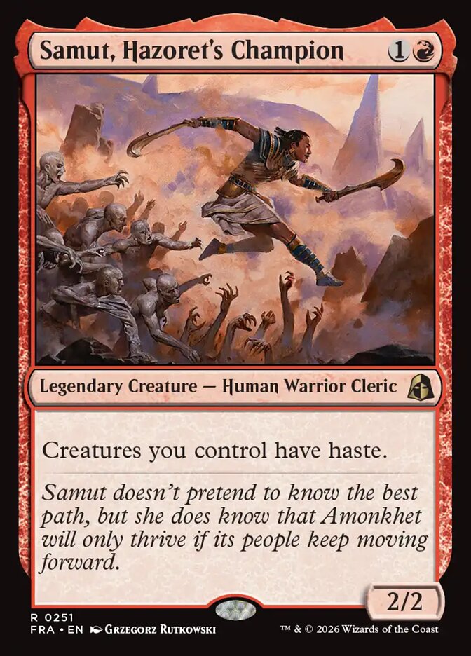 Samut, Hazoret's Champion, Reality Fracture Card Art