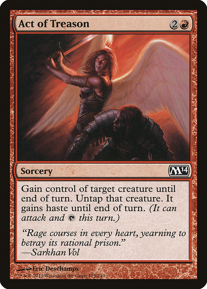 Act of Treason, Magic 2014 Card Art
