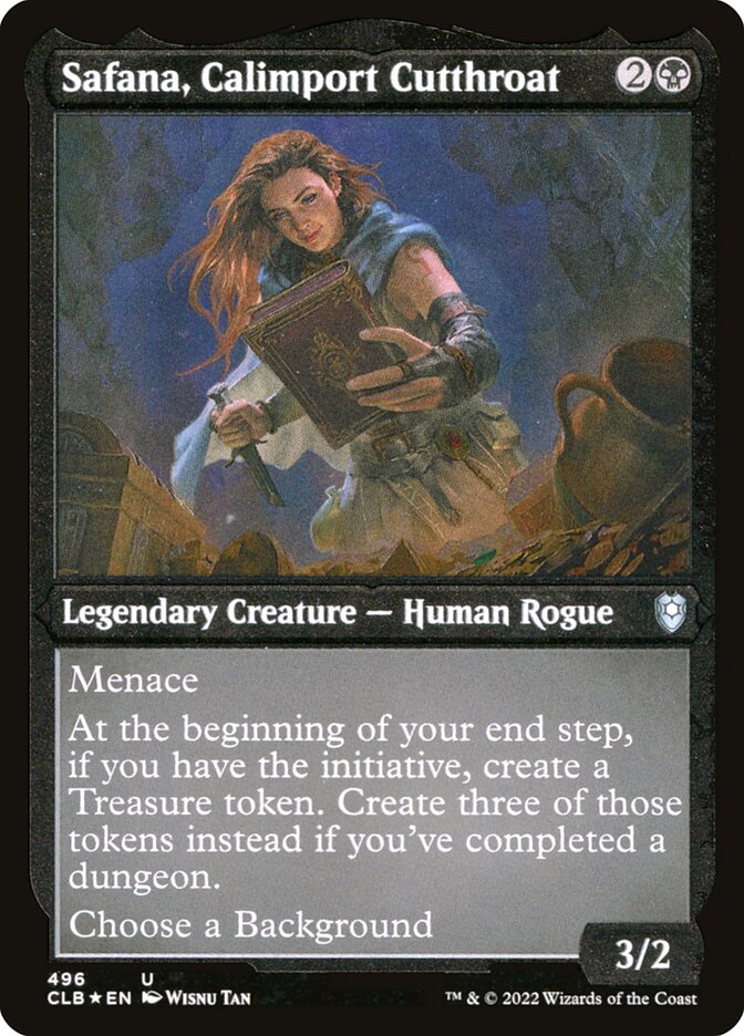 Safana, Calimport Cutthroat, Commander legends: battle for baldur&