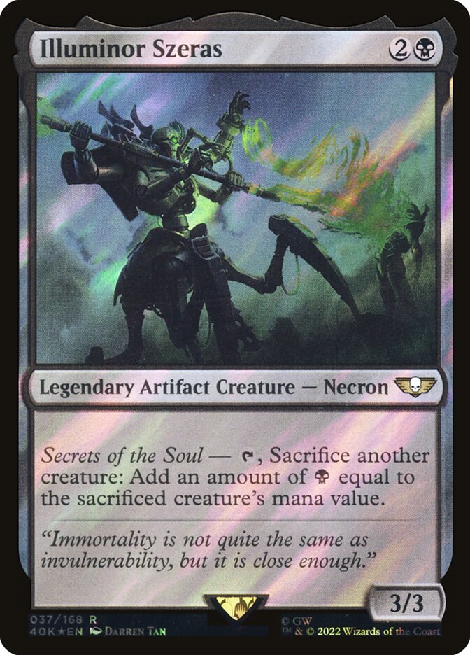 Illuminor Szeras, Warhammer 40,000 Commander Card Art