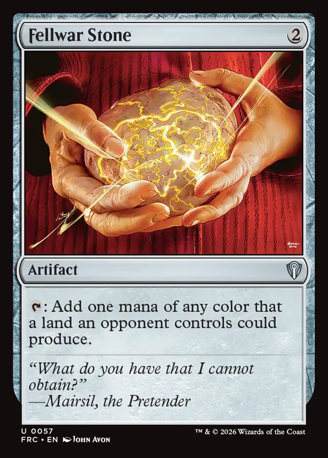 Fellwar Stone, Reality Fracture Commander Card Art