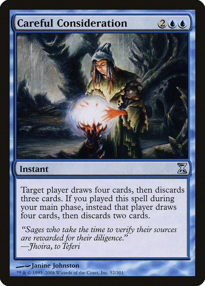 Careful Consideration, Time Spiral Card Art