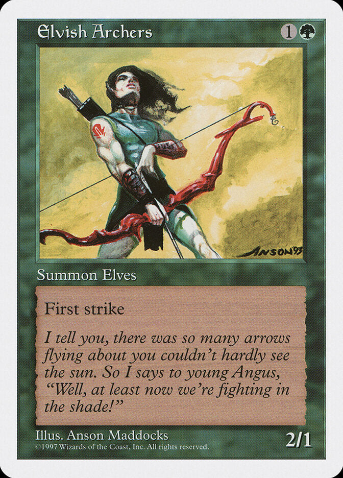 Elvish Archers, Fifth Edition Card Art