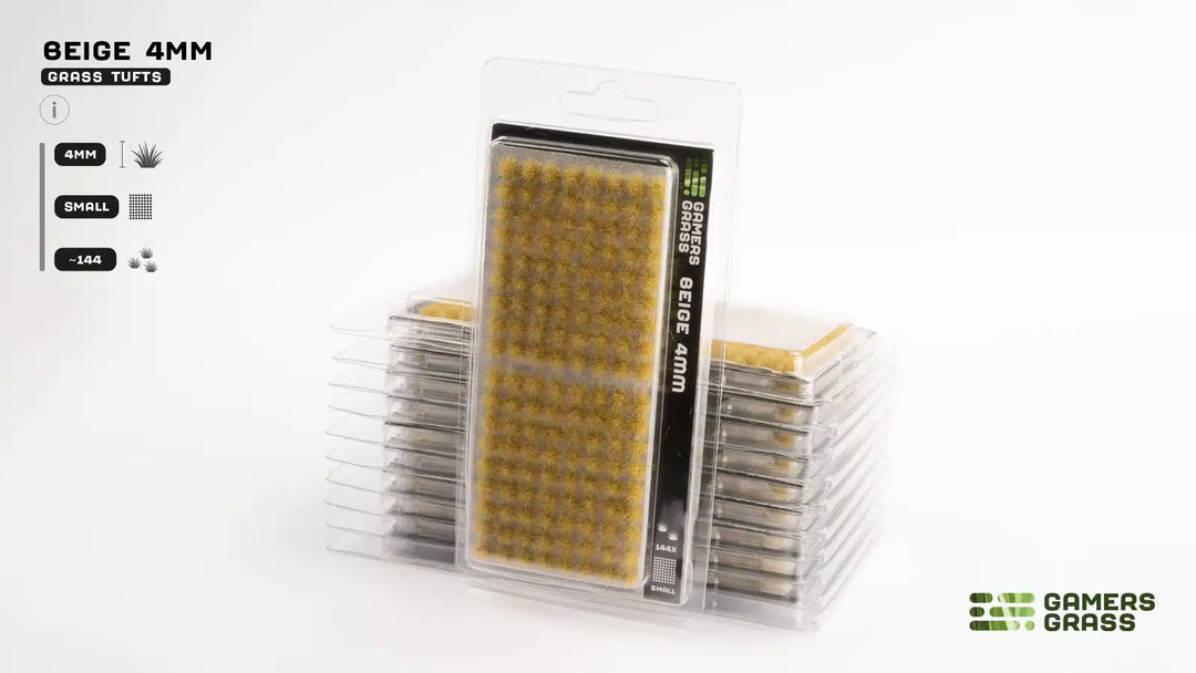 Gamers Grass - Grass Tufts - Beige 4mm