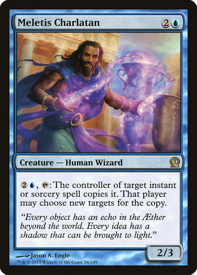 Meletis Charlatan, Theros Card Art