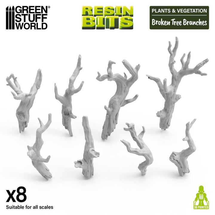 Green Stuff World - 8 Broken Tree branches