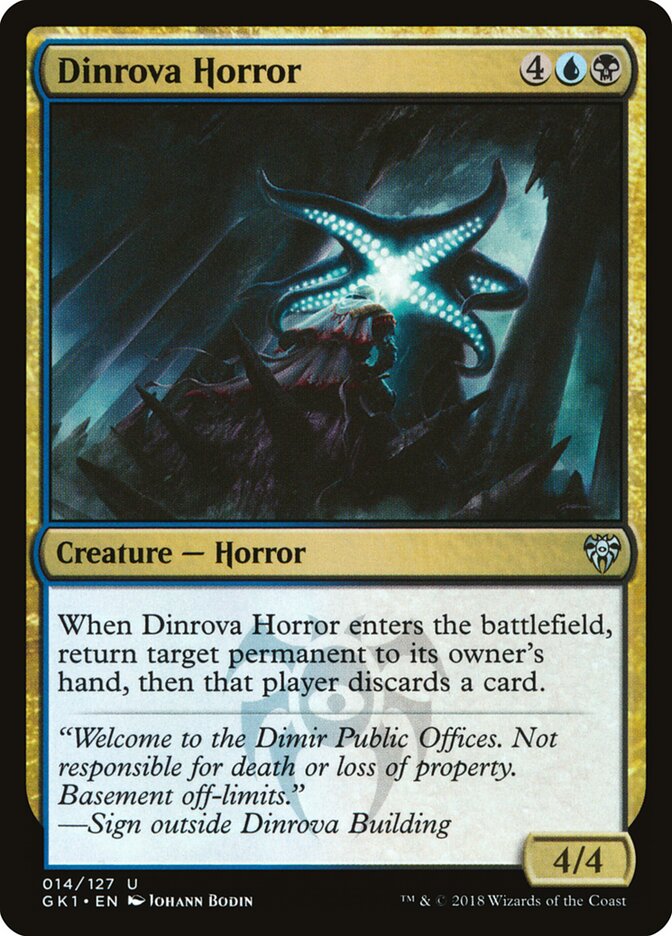 Dinrova Horror, Grn Guild Kit Card Art