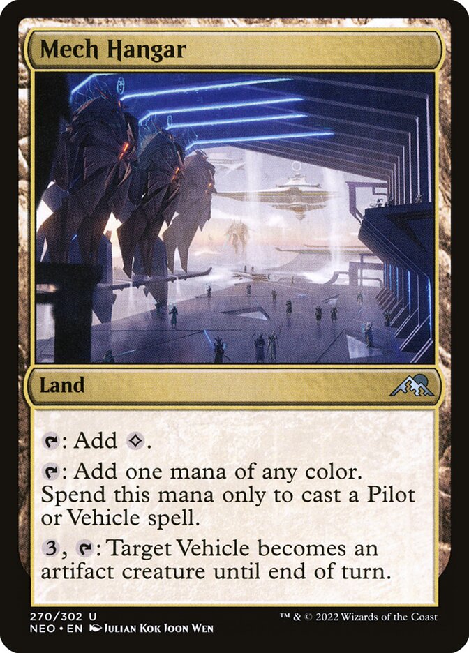 Mech Hangar, Kamigawa: neon dynasty Card Art