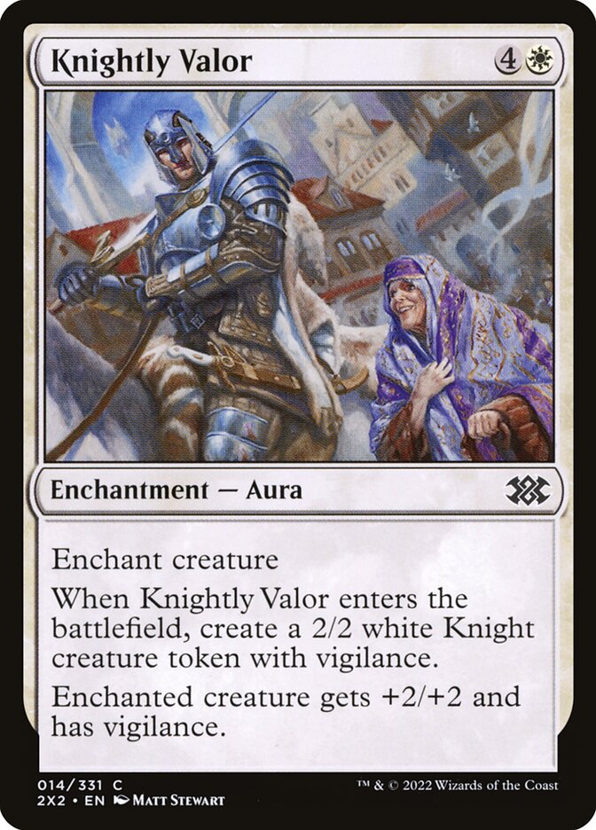 Knightly Valor, Double masters 2022 Card Art