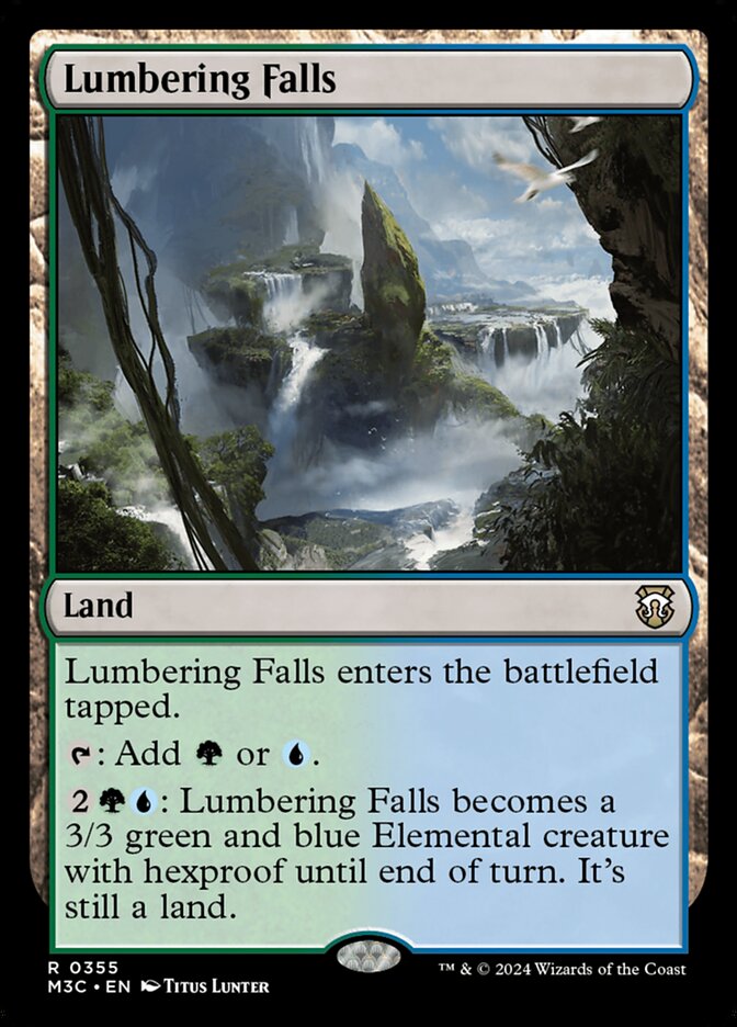 Lumbering Falls, Modern Horizons 3 Commander Card Art
