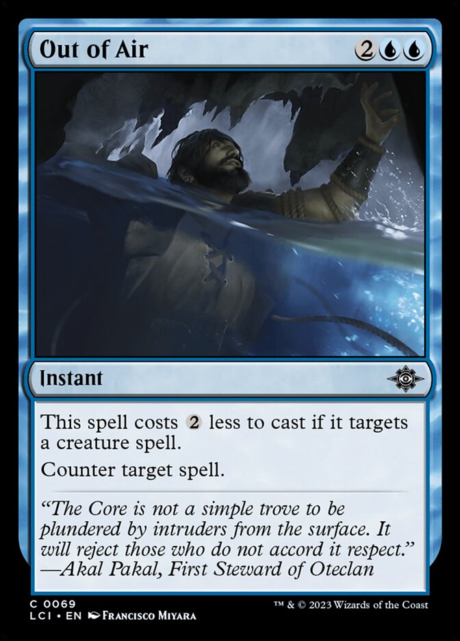 Out of Air, The lost caverns of ixalan Card Art