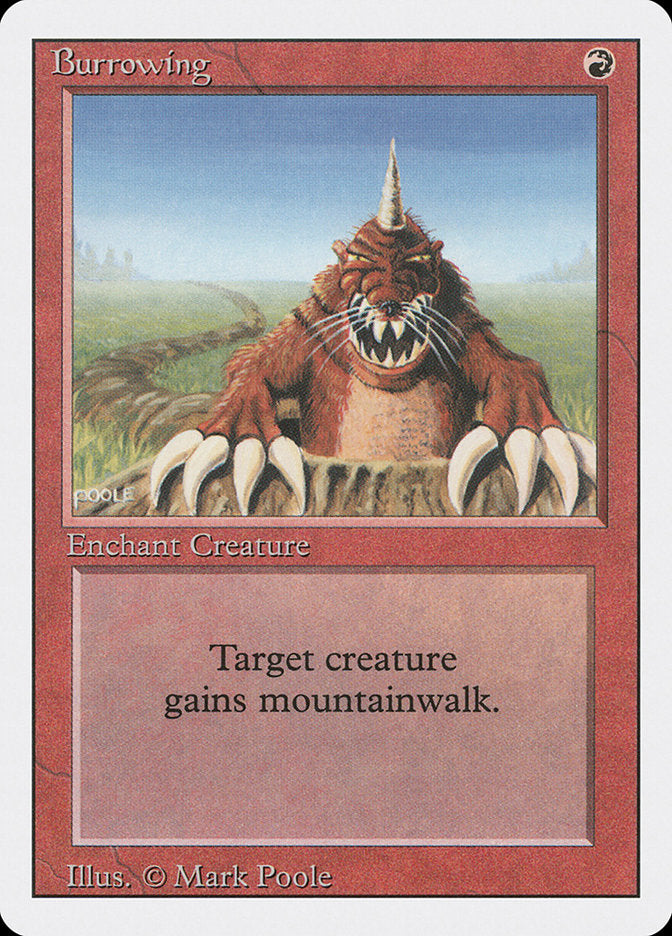 Burrowing, Revised edition Card Art