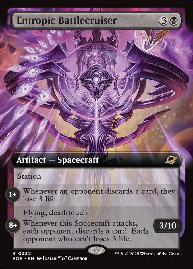 Entropic Battlecruiser, Edge of eternities Card Art